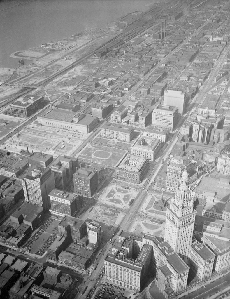 Detail of Aerial View of Cleveland by Anonymous