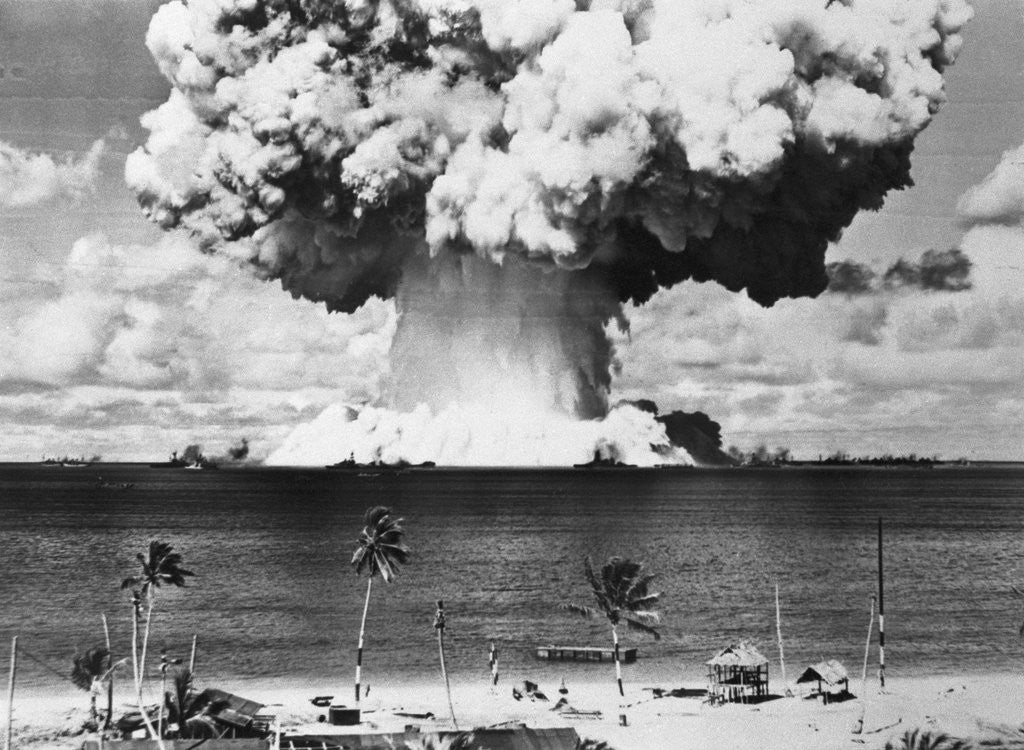 Detail of Mushroom Cloud over Bikini Atoll by Anonymous