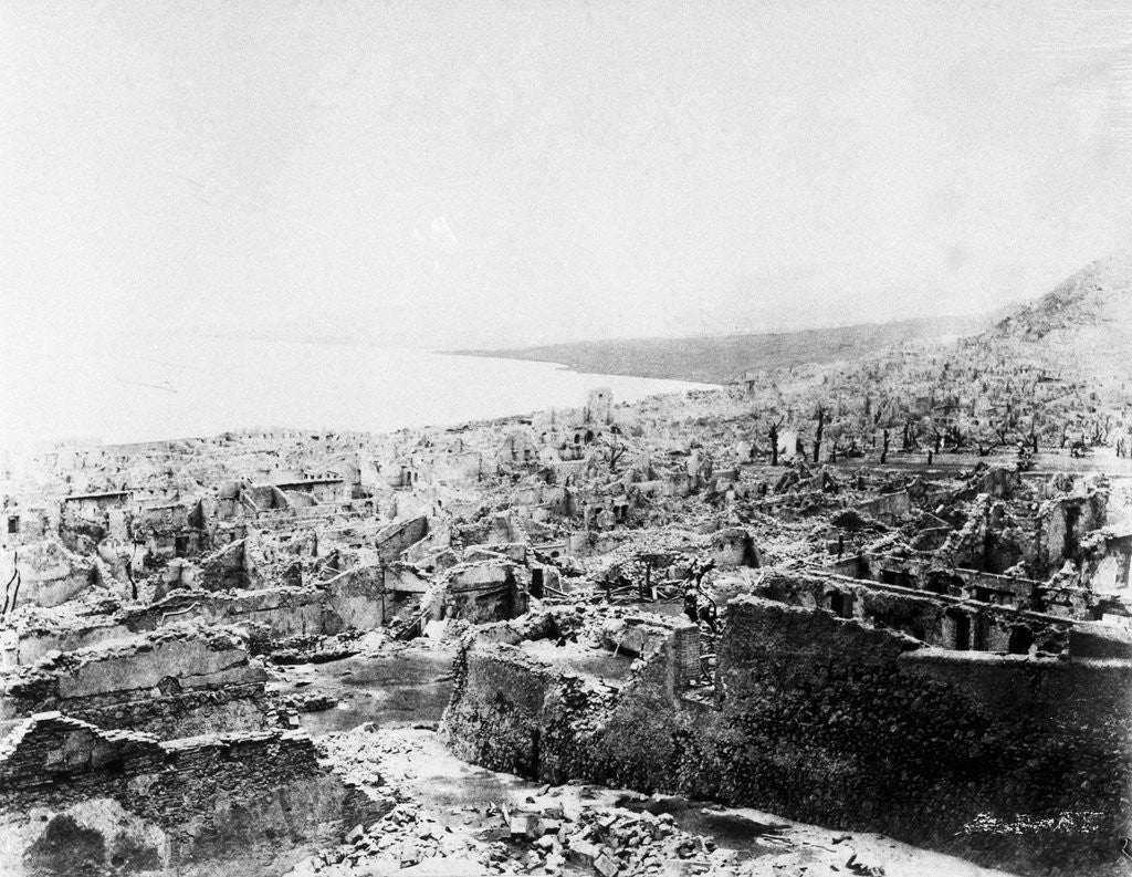 Detail of Ruins of the City Toward the Bay by Anonymous