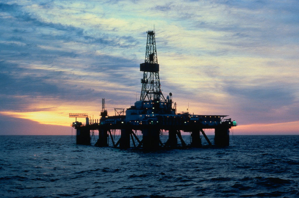 Detail of Oil Drilling Rig by Anonymous