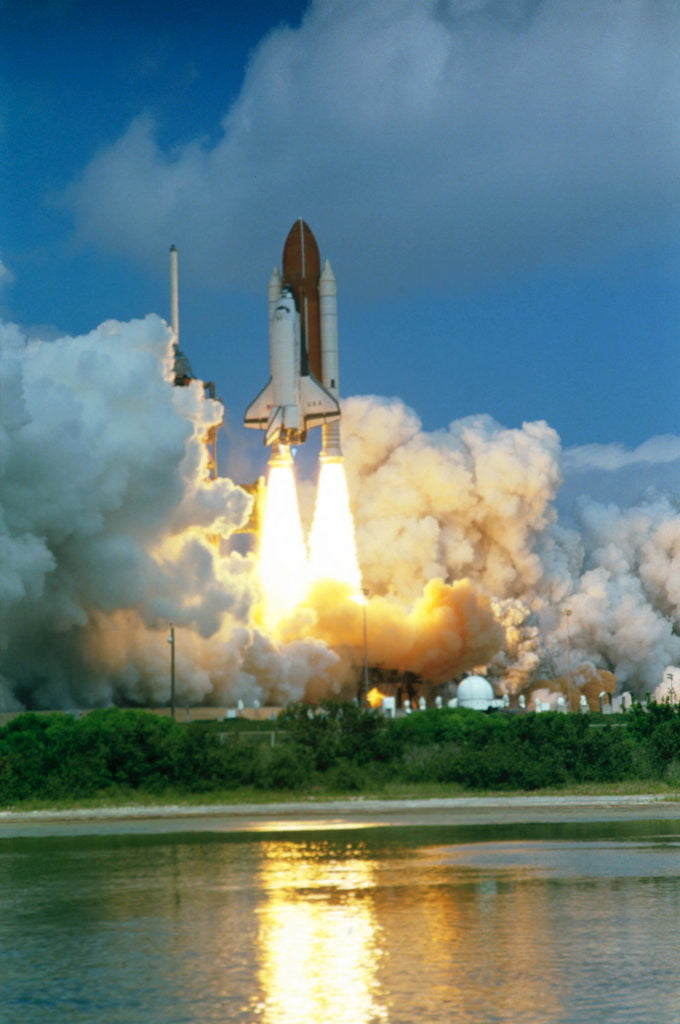 Detail of Shuttle Columbia Lifting Off by Corbis