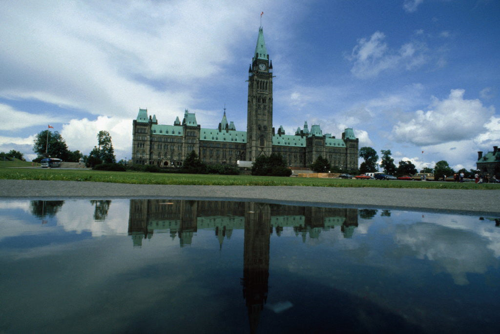 Detail of Exterior View of Parliament Building by Corbis