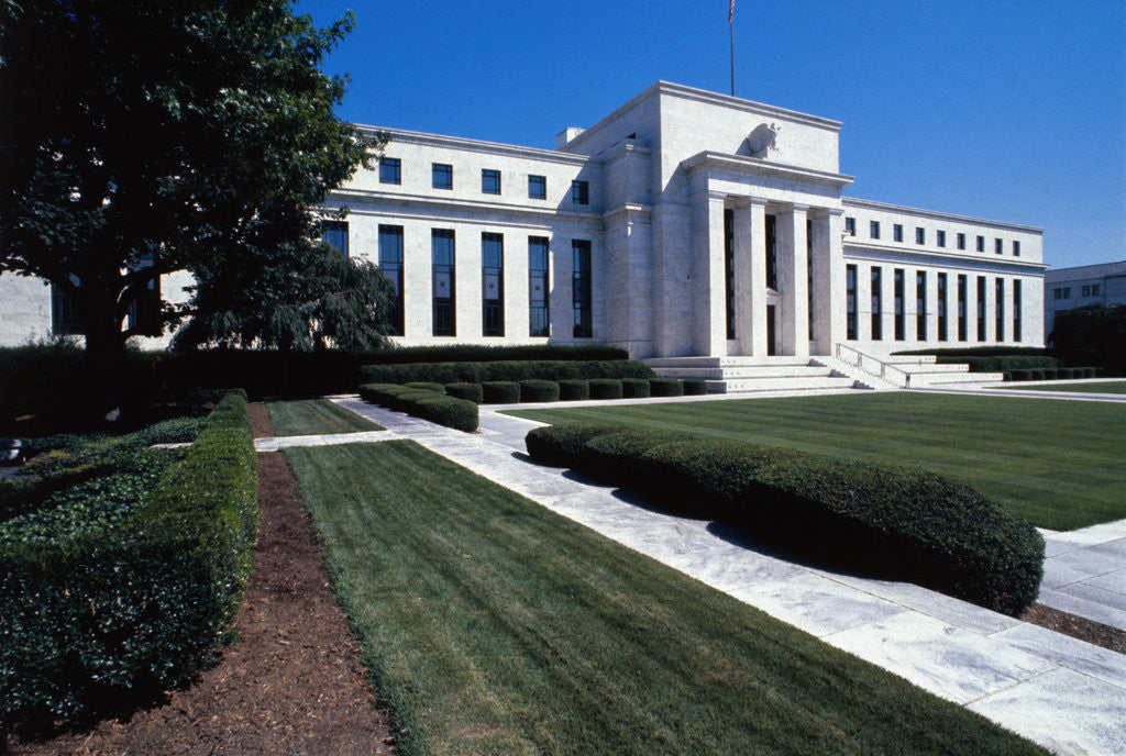 Detail of Front of Federal Reserve Building by Anonymous
