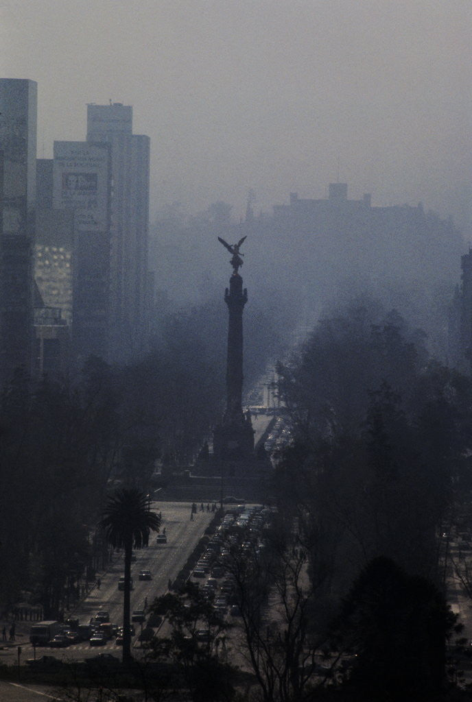 Detail of Smog Filled Street by Corbis