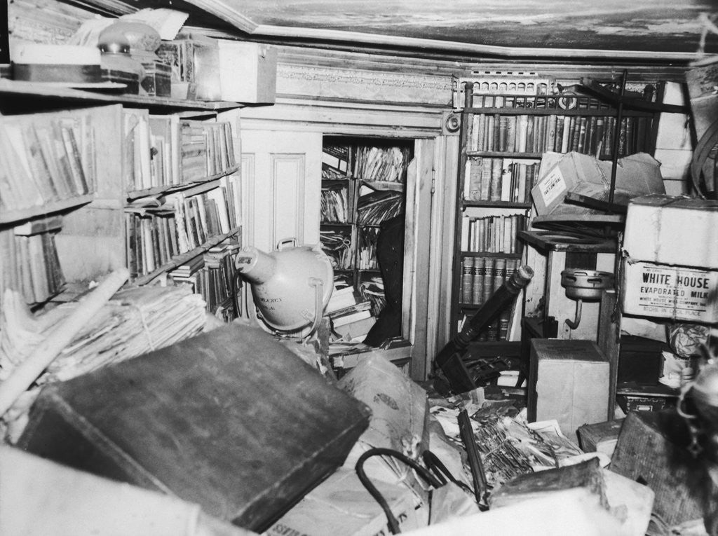 Detail of View of Junk Filled Room in Collyer Mansion by Anonymous