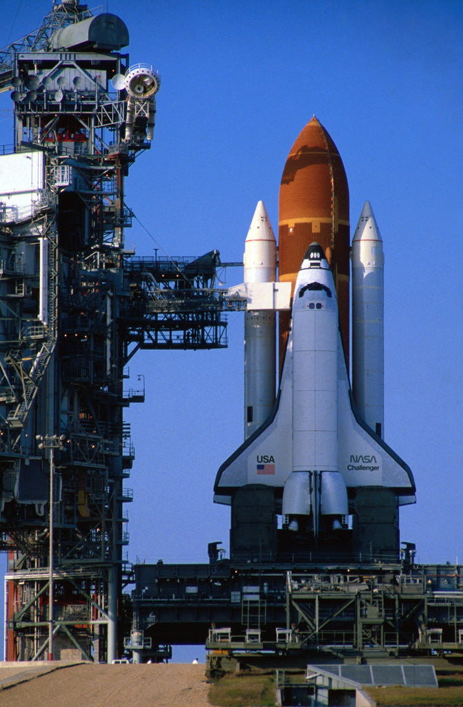 Detail of Space Shuttle Challenger by Corbis
