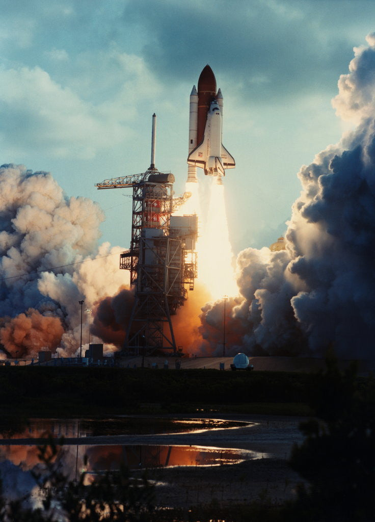 Detail of Space Shuttle Lifting Off by Corbis