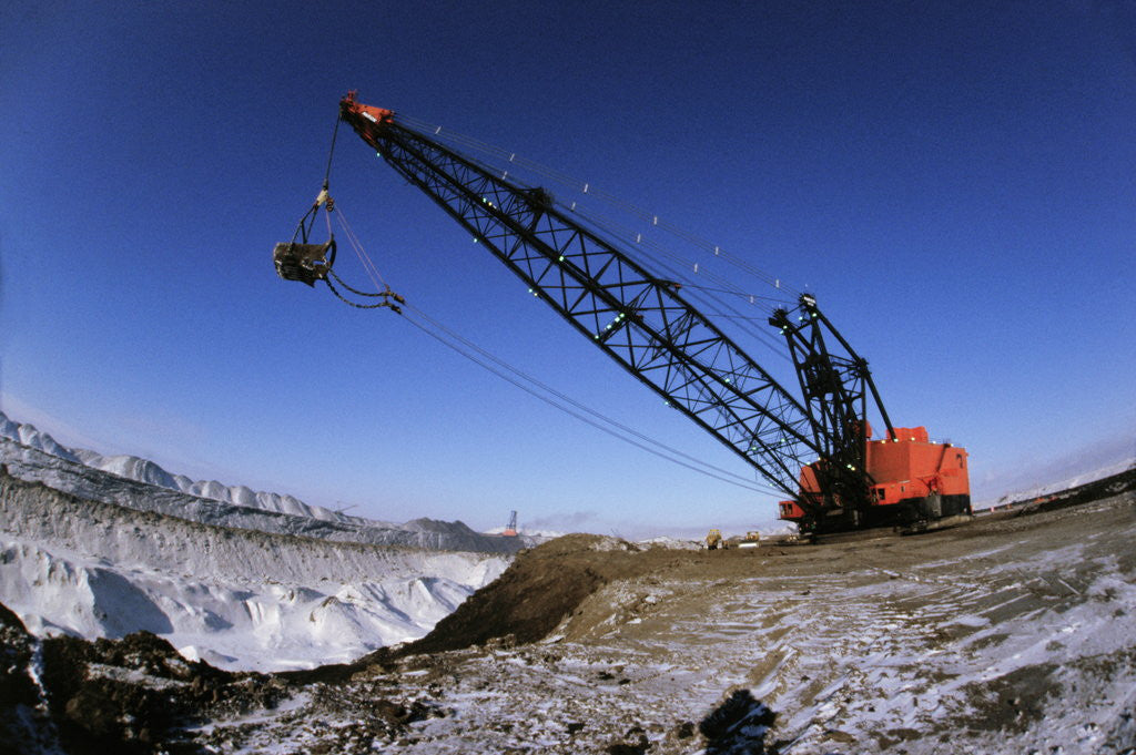 Detail of Oil Extracting Machinery on Sandy Location by Anonymous