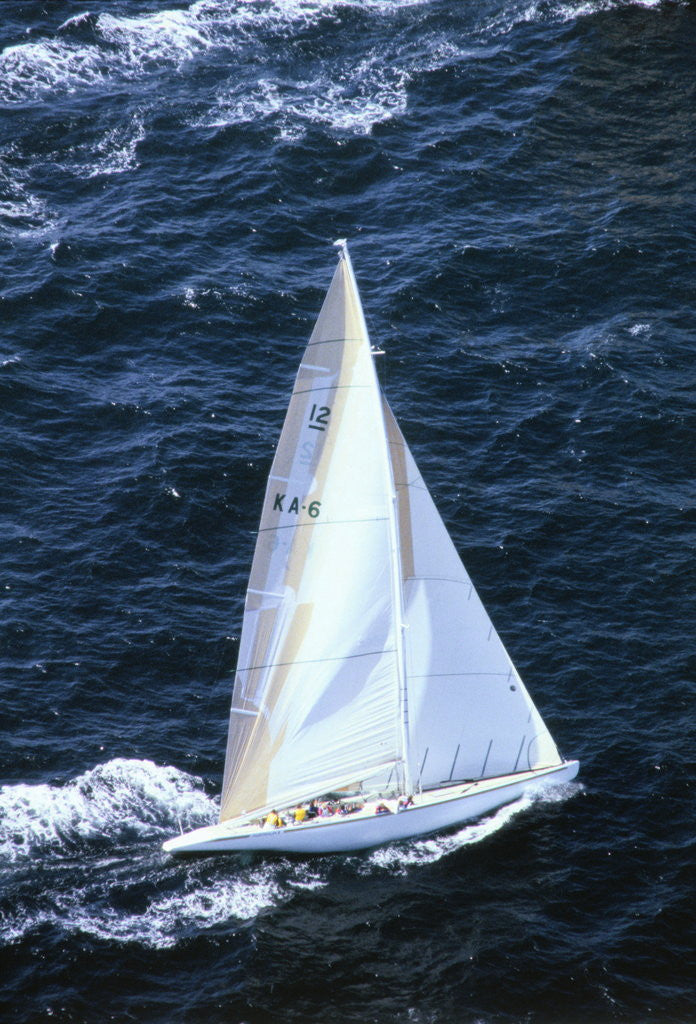 Detail of Australia 11 Sailing in America's Cup by Anonymous