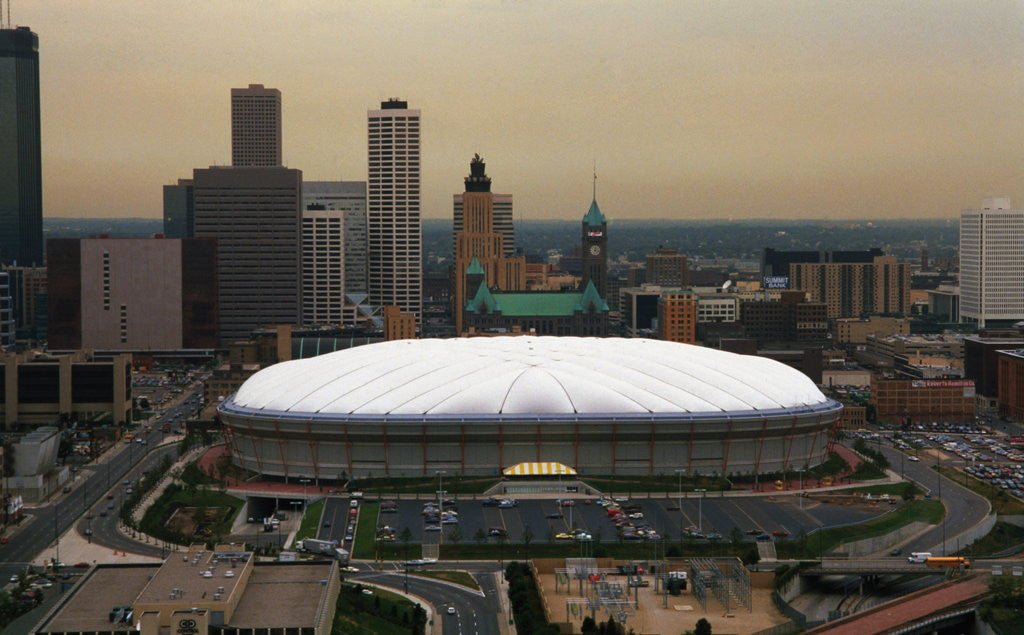 Detail of Hubert H. Humphrey Metrodome by Anonymous