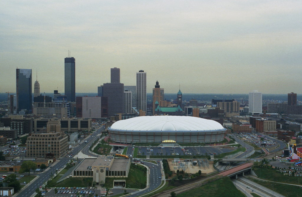 Detail of Hubert H. Humphrey Metrodome by Anonymous