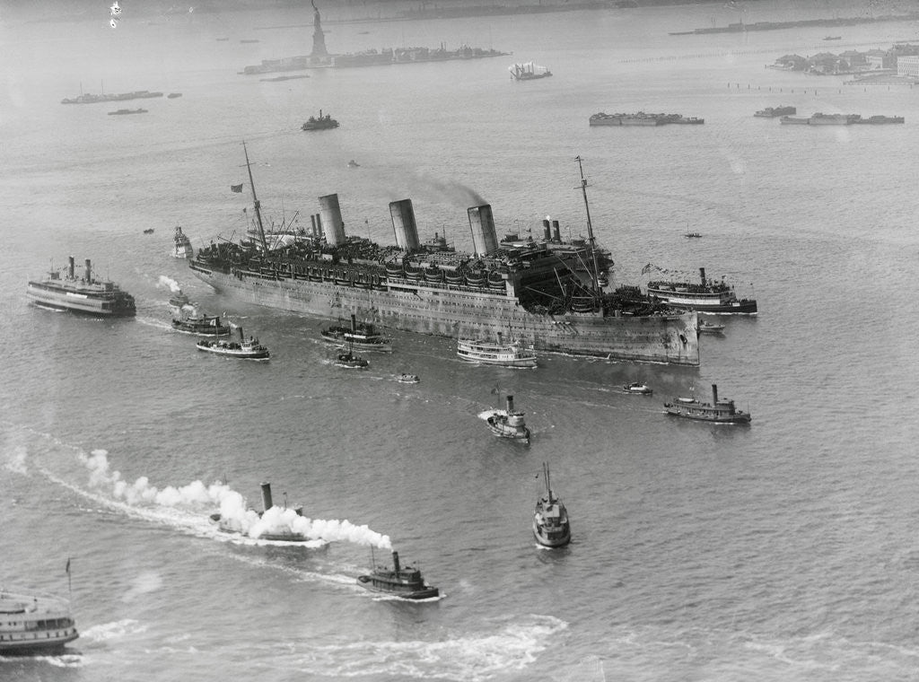 Detail of Leviathan Entering Harbor by Anonymous
