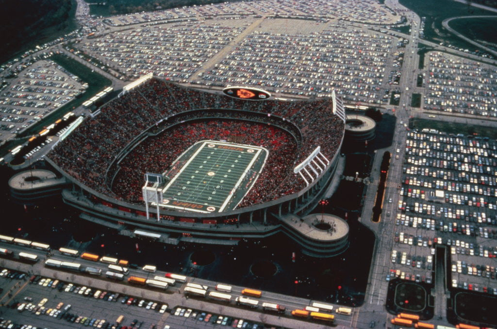 Detail of Aerial View of Kansas City Stadium by Corbis