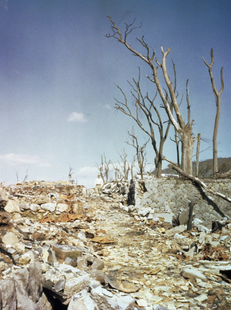 Detail of Rubble Remaining from Atomic Bomb Explosion by Anonymous