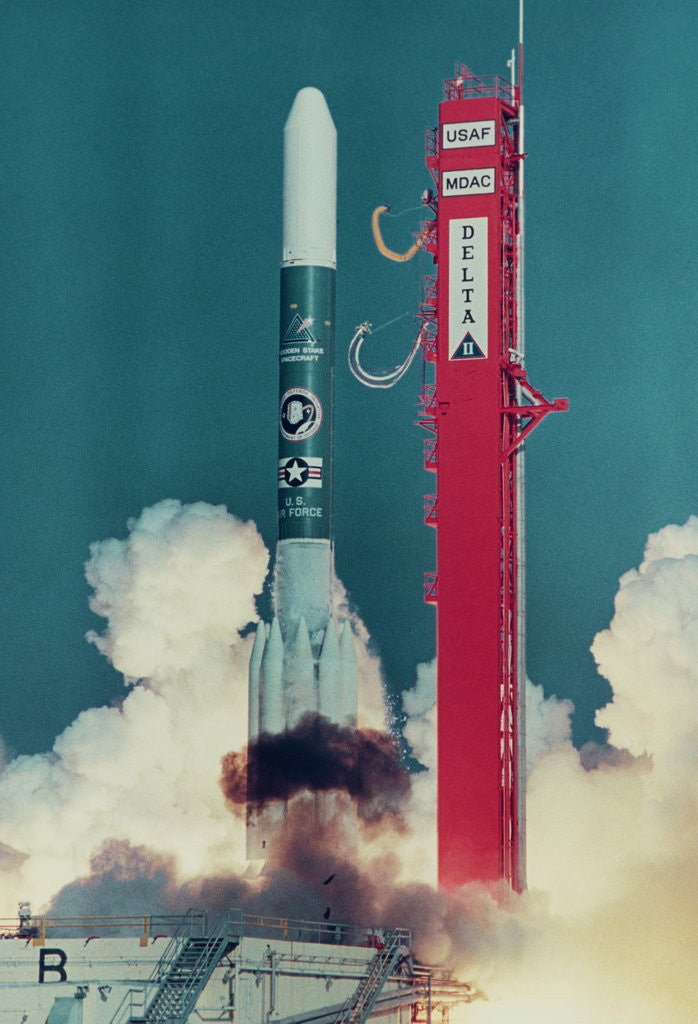 Detail of American Rocket Blasting into Space by Anonymous