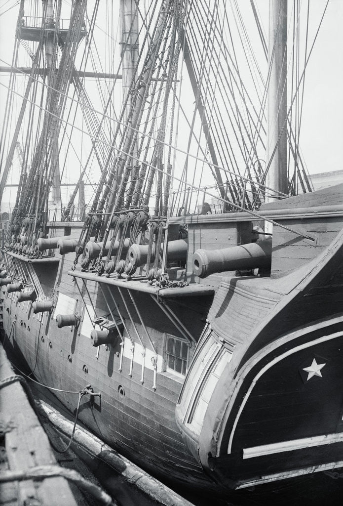 Detail of USSConstitution Displaying Its Rigging by Anonymous