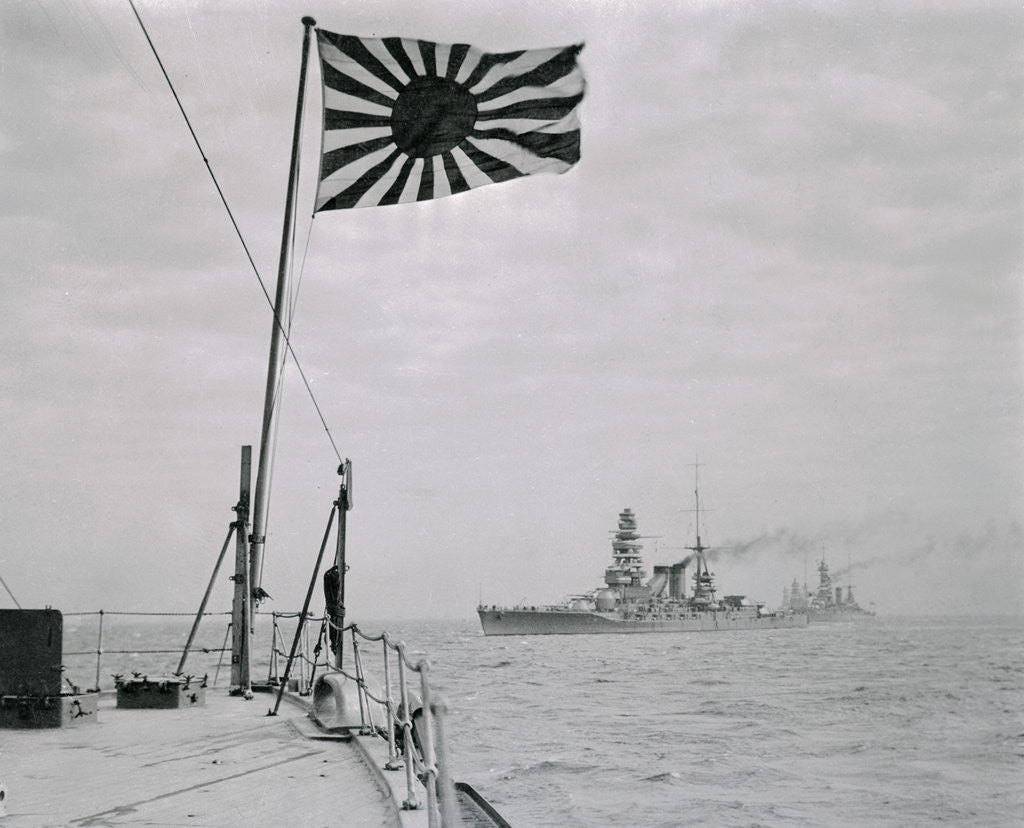 Detail of Japanese Warships Entering St. Jaques by Anonymous