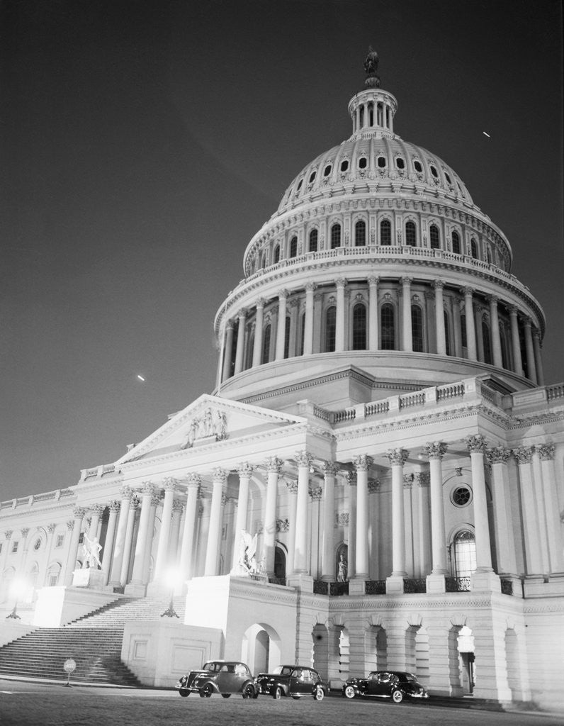 Detail of Blacked Out Capitol Dome by Anonymous