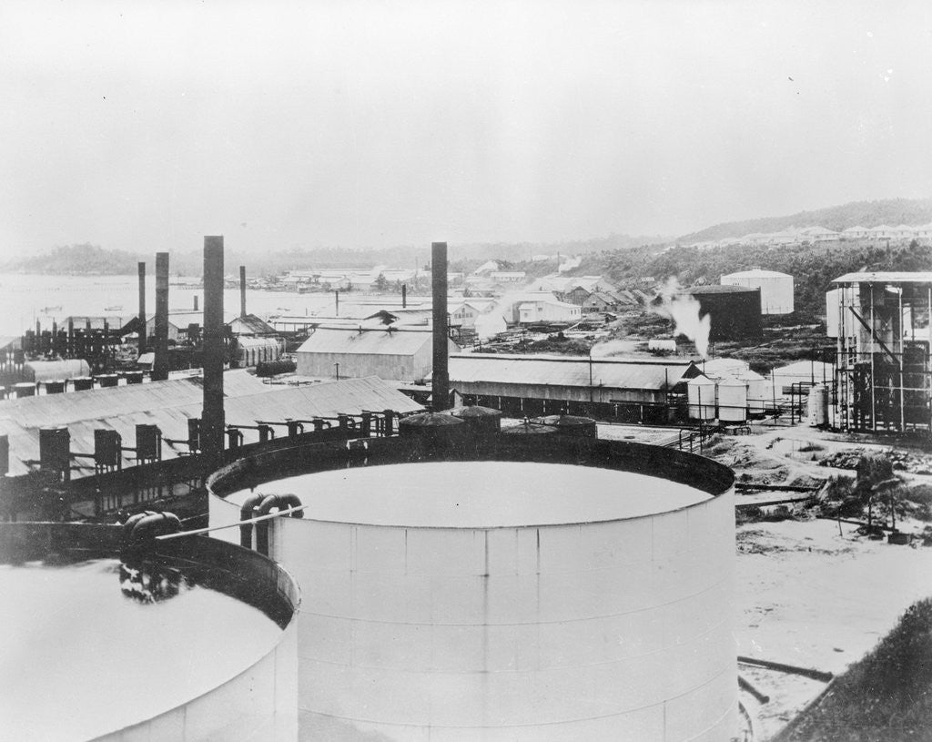 Detail of View of Large Refinery by Anonymous