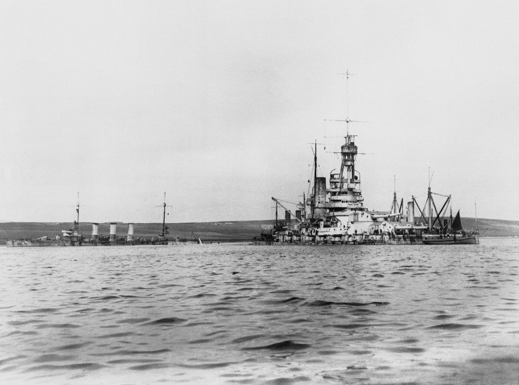 Detail of Salvaging the German Fleet by Anonymous