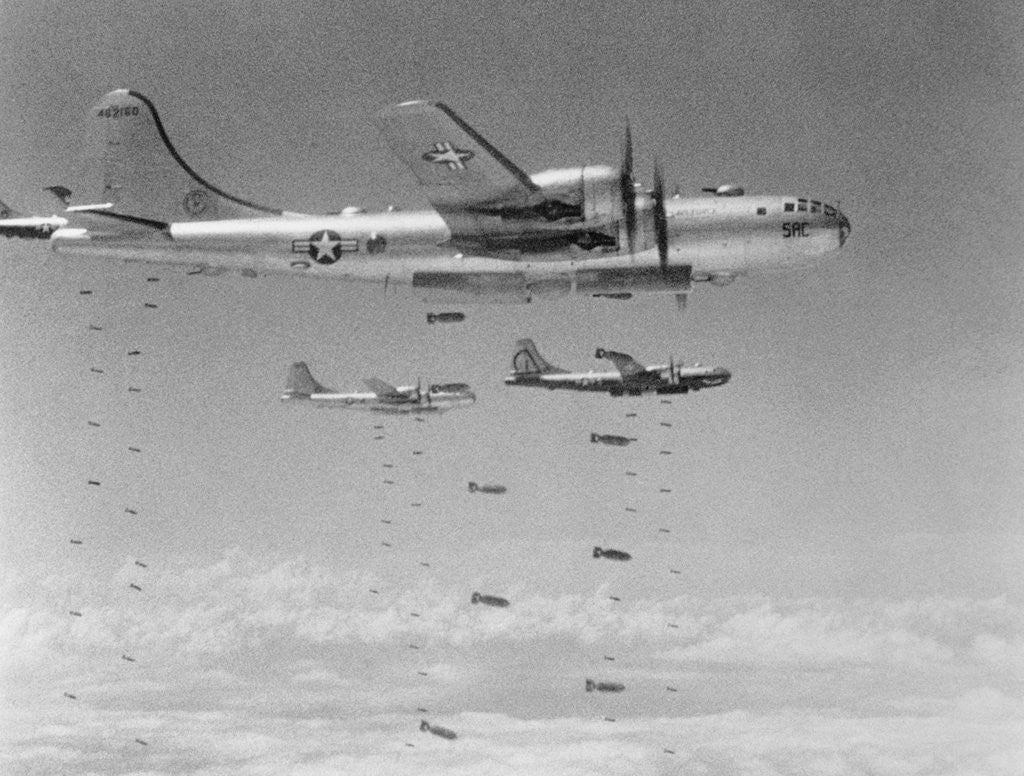 Detail of Military Airplanes in Flight by Anonymous