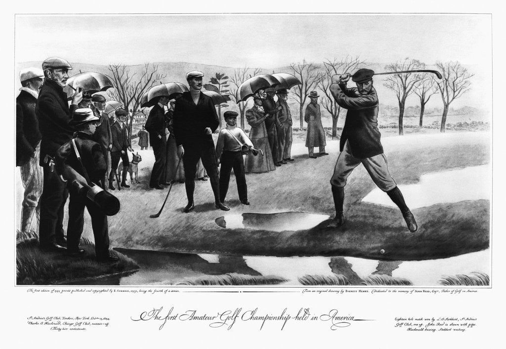 Detail of First Amateur Golf Championship in America by Anonymous