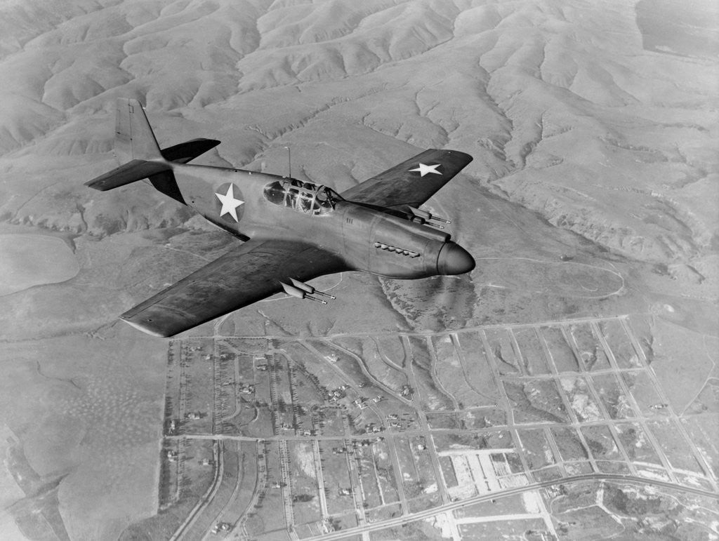 Detail of Military Airplane in Flight by Anonymous