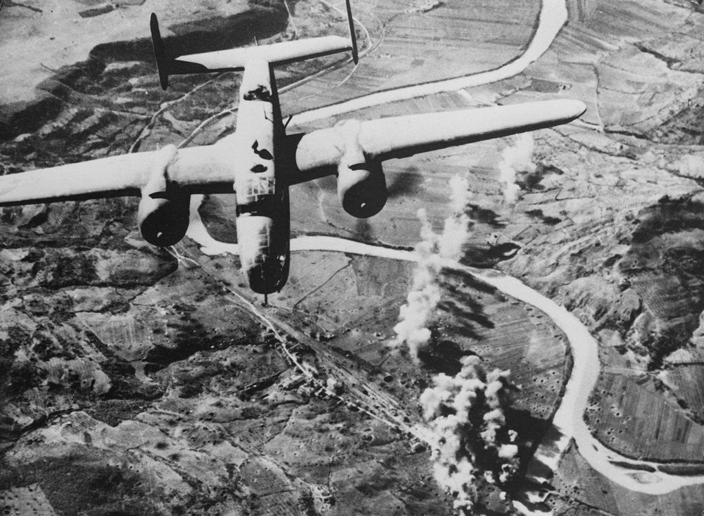 Detail of US Bomber over Italy by Anonymous