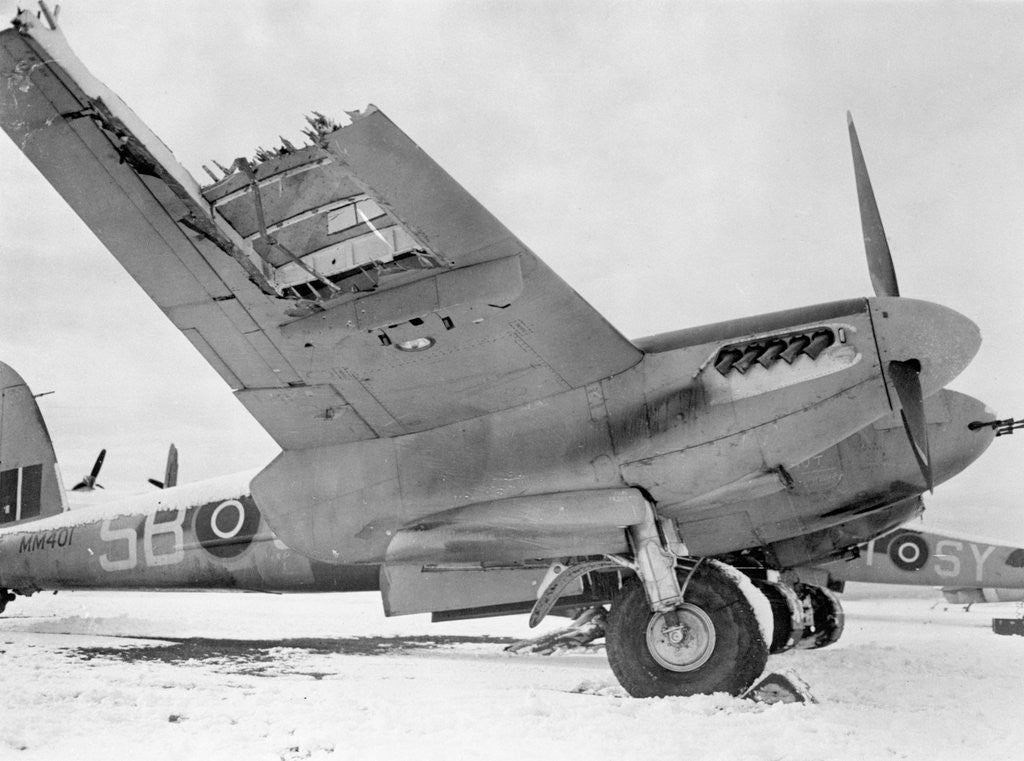 Detail of De Havilland Mosquito on Runway by Anonymous