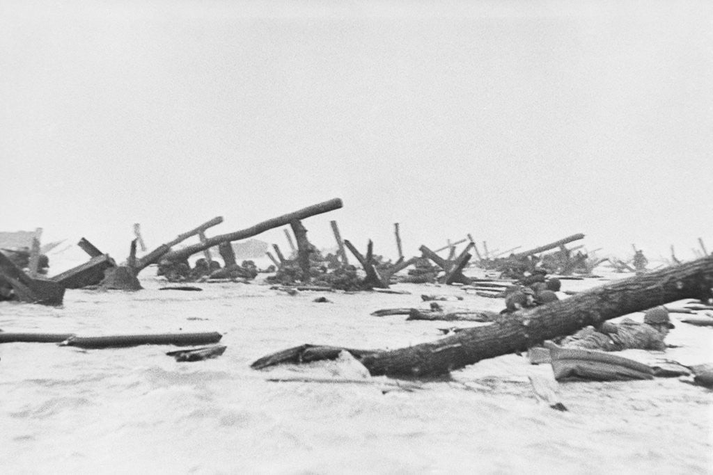 Detail of Invaders on Omaha Beach by Anonymous