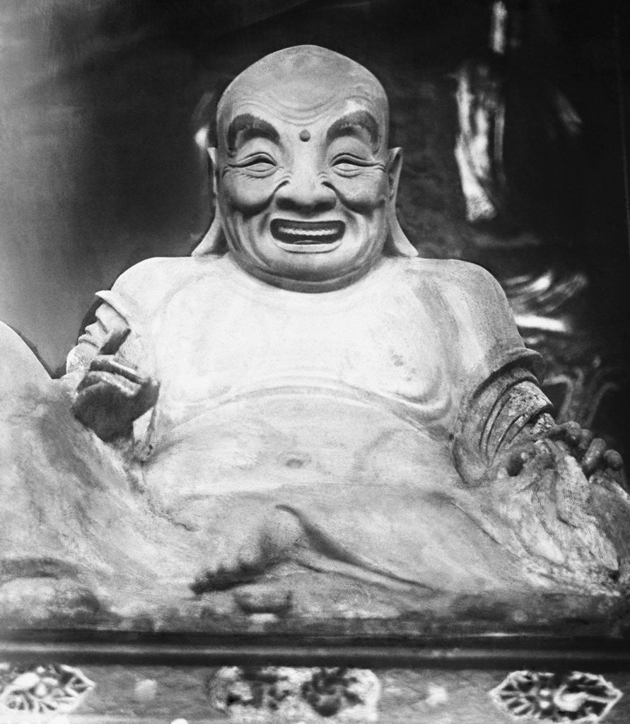 Detail of Statue of the Buddha by Anonymous
