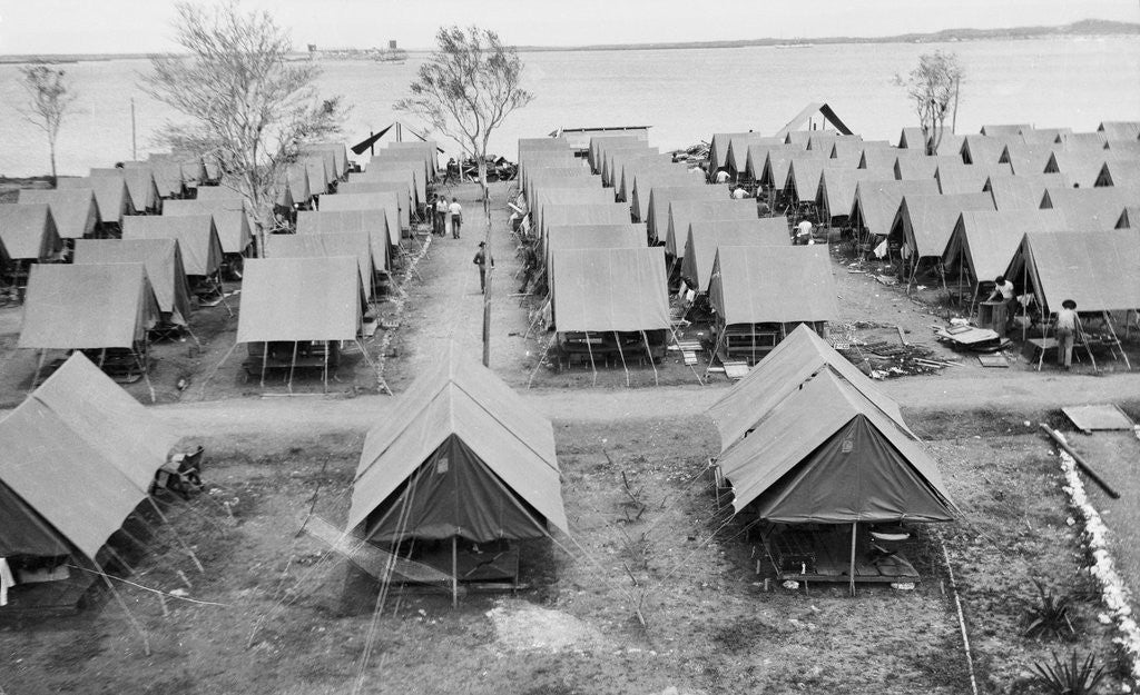 Detail of Campsite of Marines on Foreign Land by Anonymous