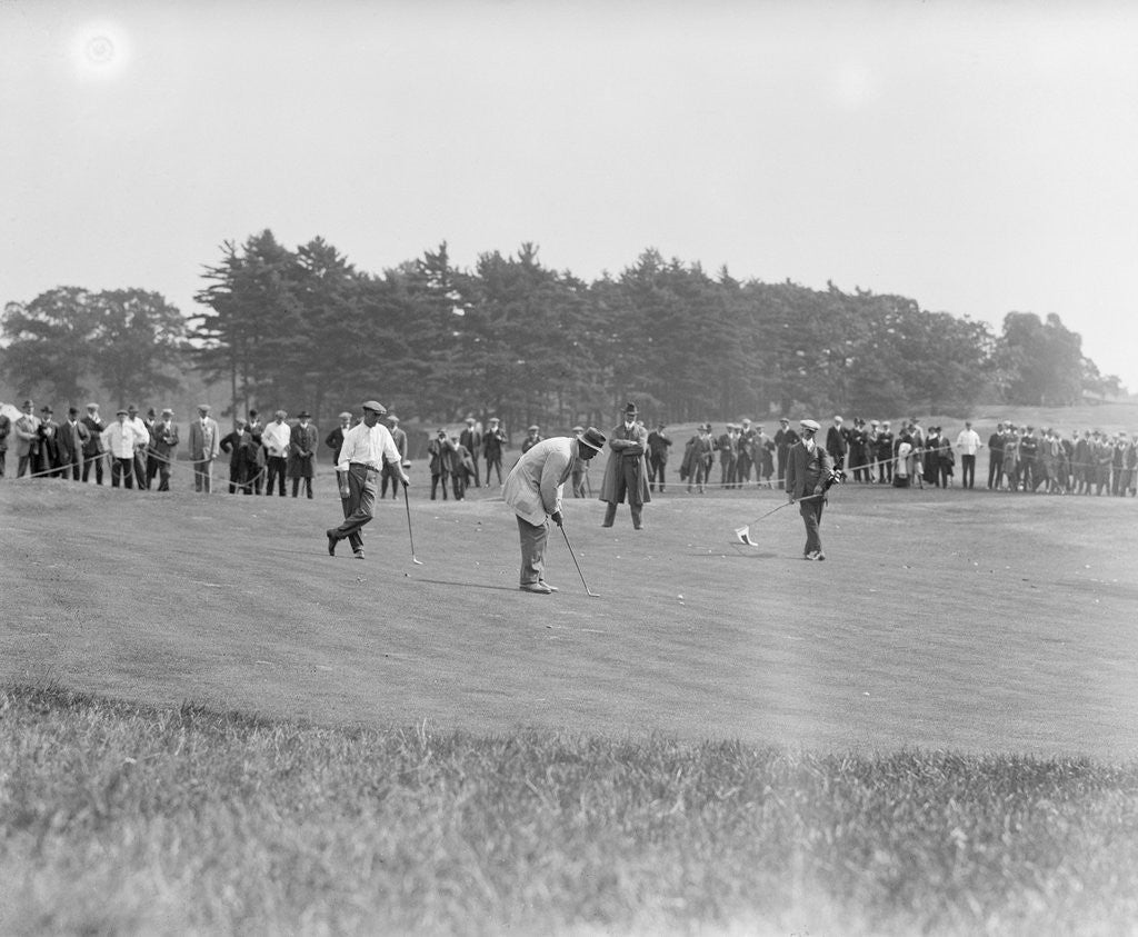 Detail of Crowd Watching Golf Tournament by Anonymous