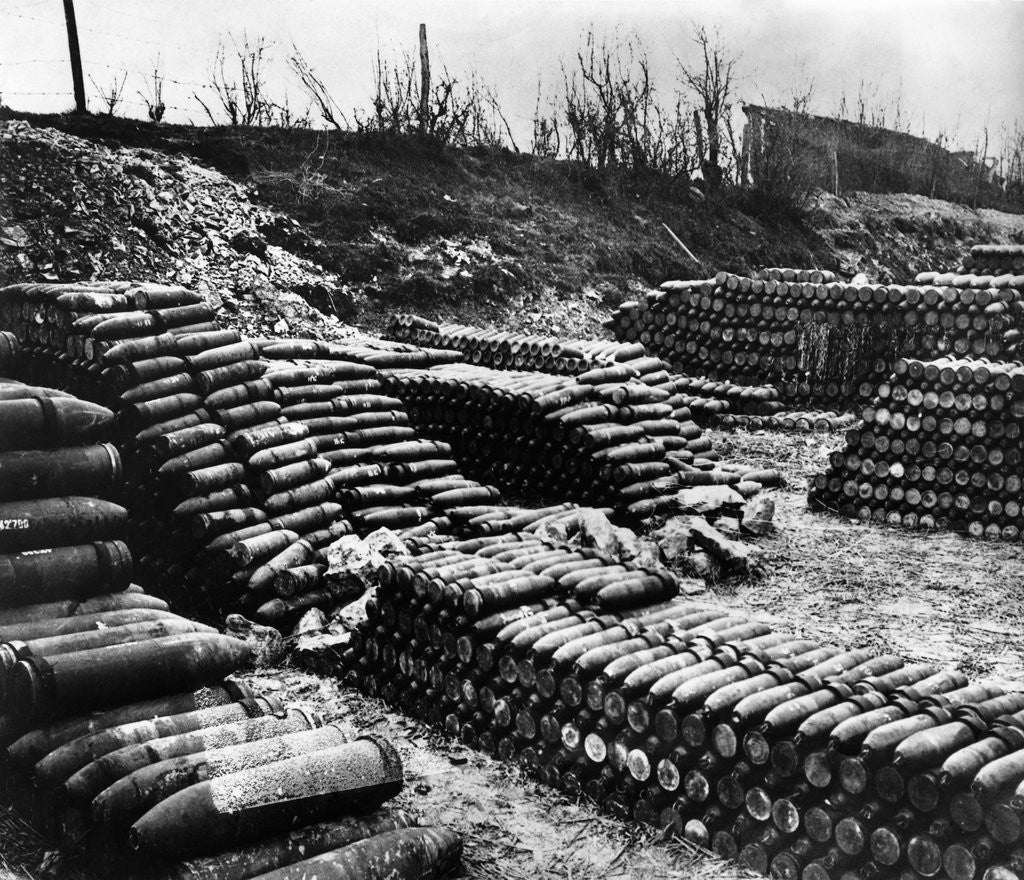Detail of View of French Army Artillery Shell Depot by Anonymous