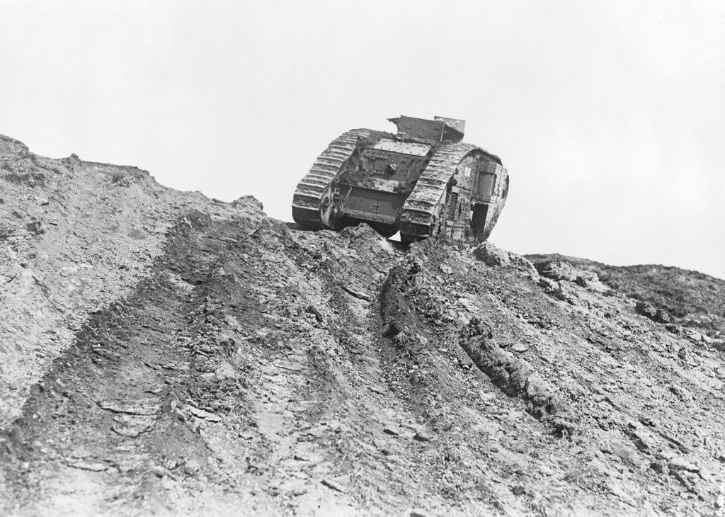 Detail of Tank Driving Down Hill by Anonymous