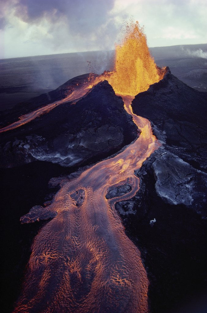 Detail of Kilauea Volcano Erupting by Anonymous