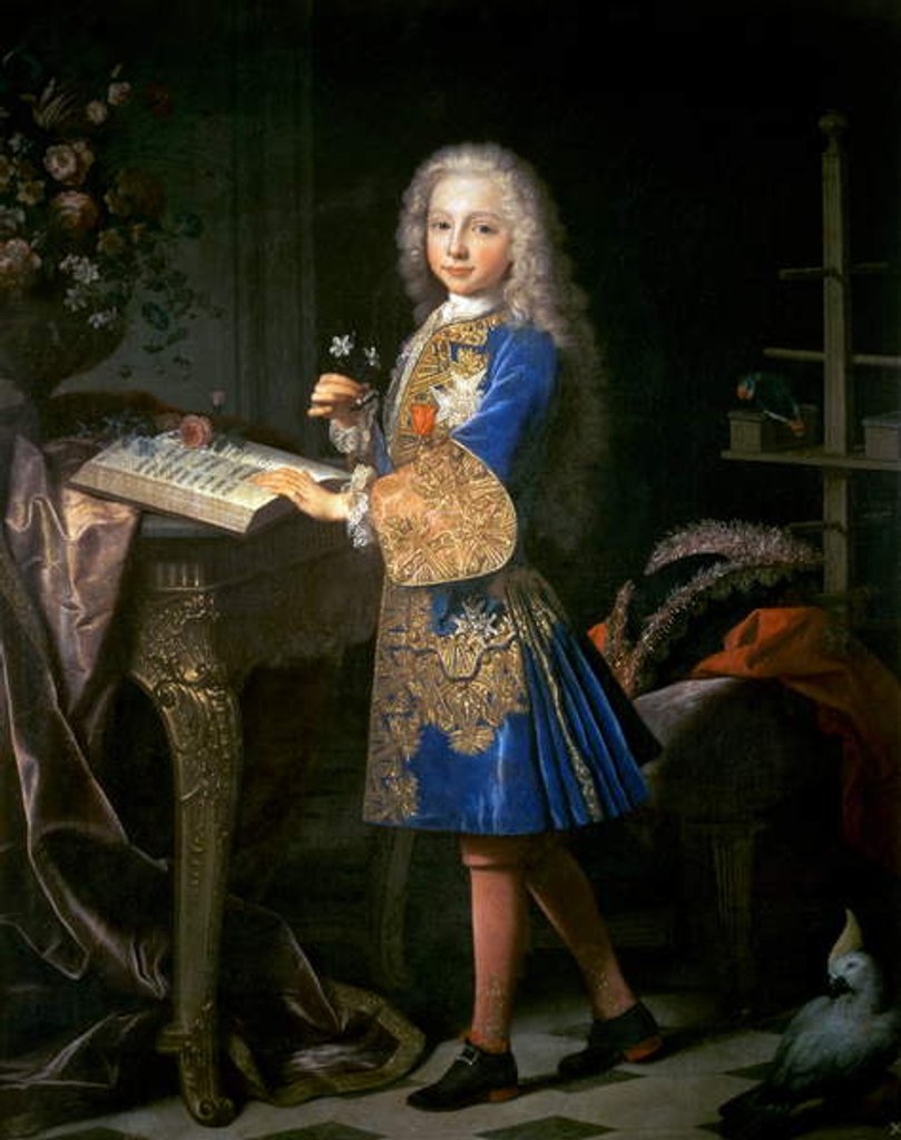 Detail of Portrait of Charles of Bourbon by Jean Ranc