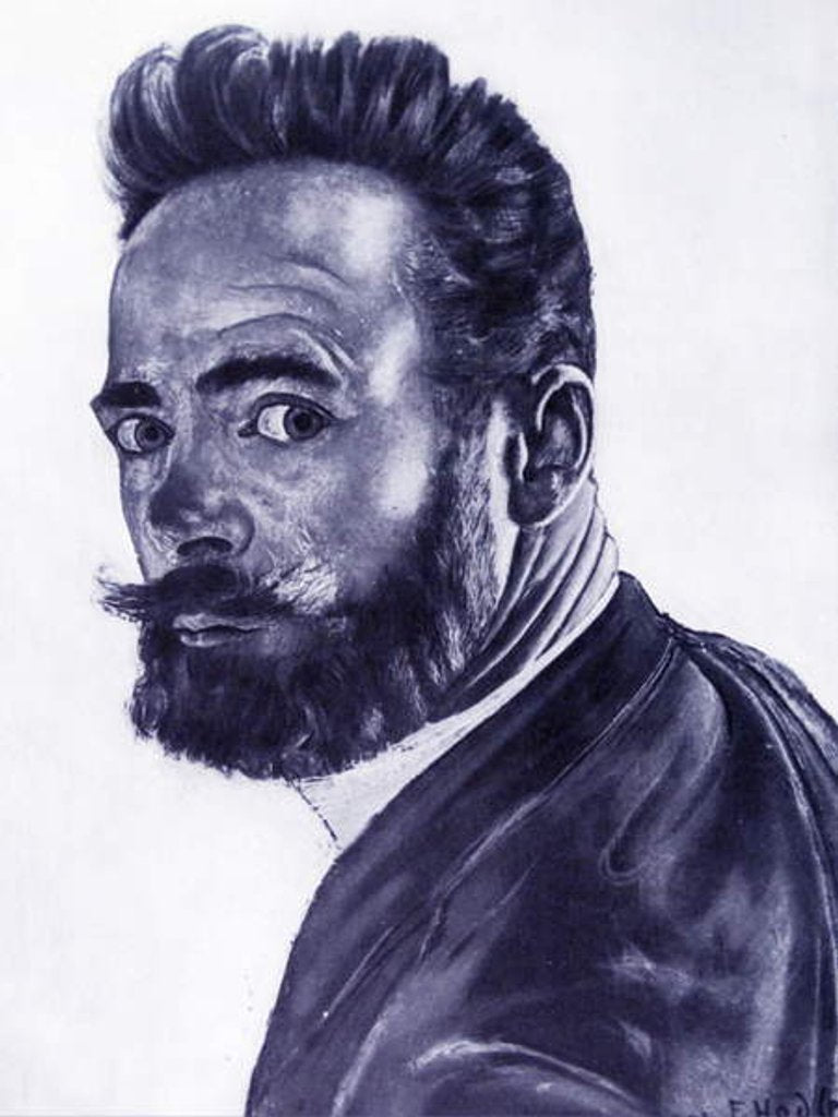 Detail of Self portrait, 1891 by Ferdinand Hodler