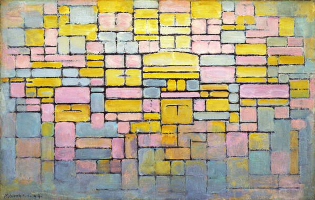 Detail of Tableau no. 2 / Composition no. V, 1914 by Piet Mondrian