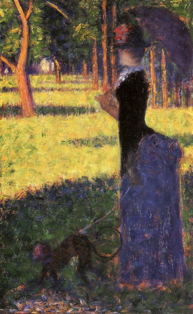 Detail of Study for La Grande Jatte: Woman with a Monkey, 1884 by Georges Pierre Seurat