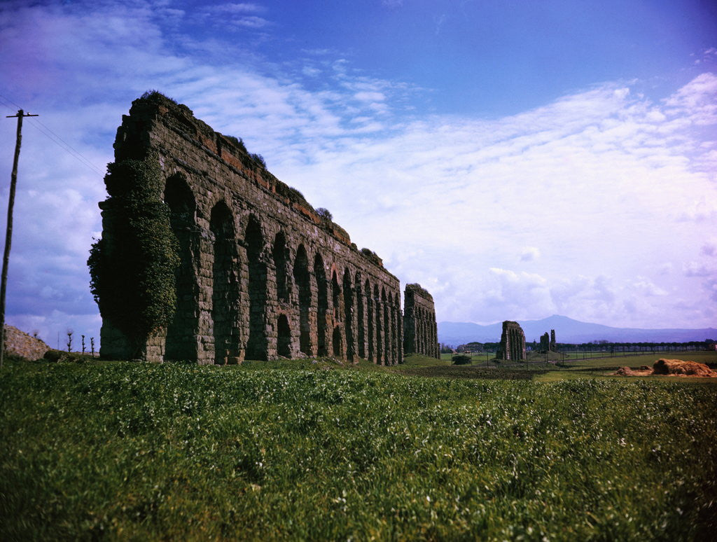Detail of Ruins of Claudian Aqueduct by Corbis