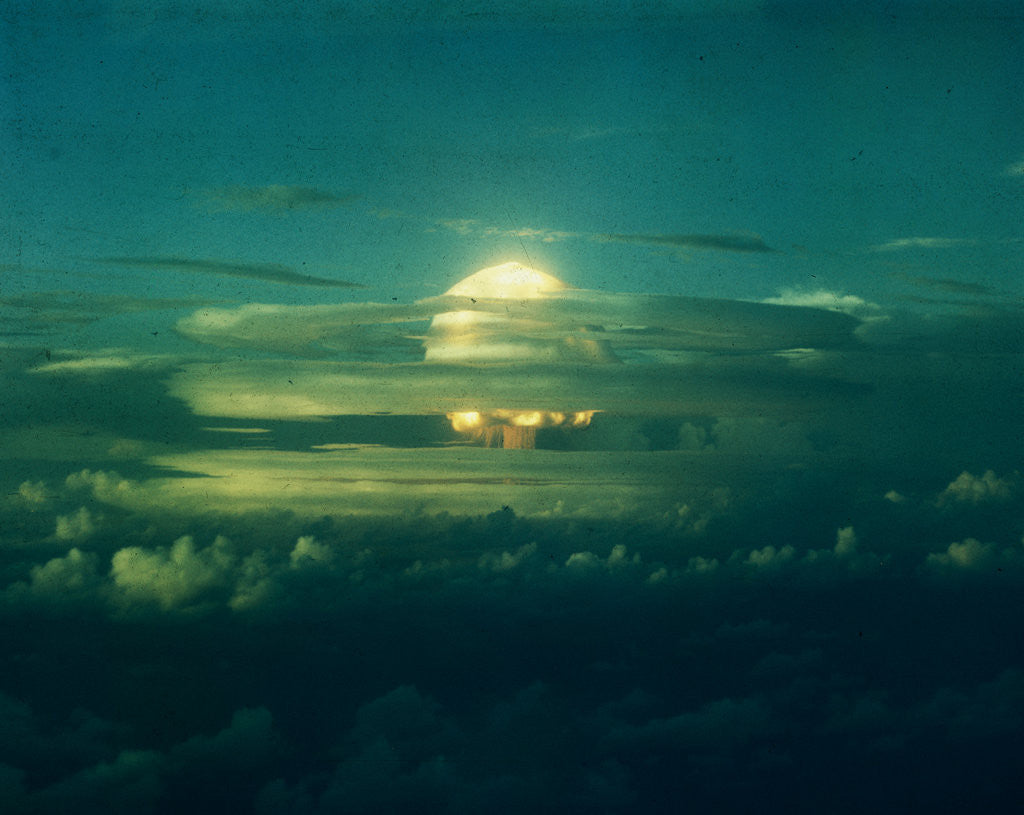 Detail of Mushroom Cloud from Nuclear Testing by Anonymous