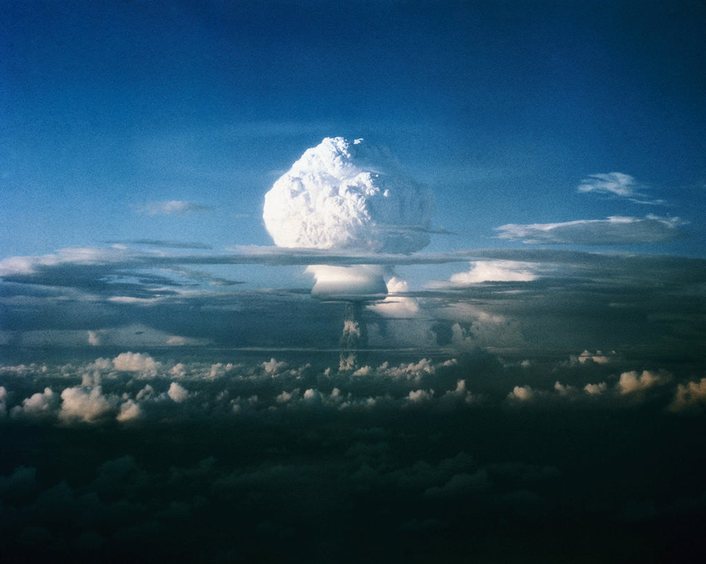 Detail of Mushroom Cloud from Nuclear Testing by Anonymous