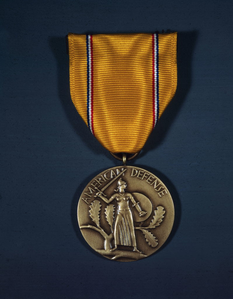 Detail of American Defense Medal by Corbis