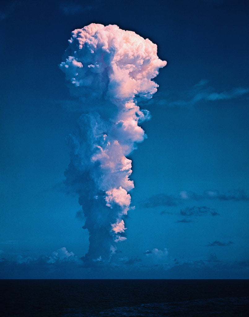 Detail of Mushroom Cloud from Atom Bomb Test by Anonymous