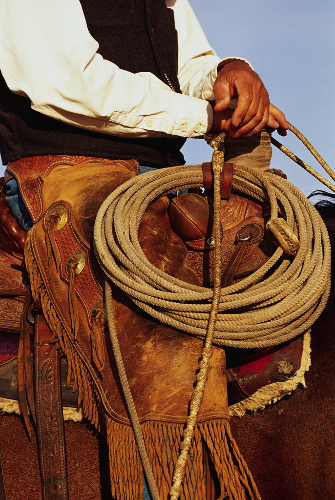 Detail of Close-up of Cowboy by Anonymous