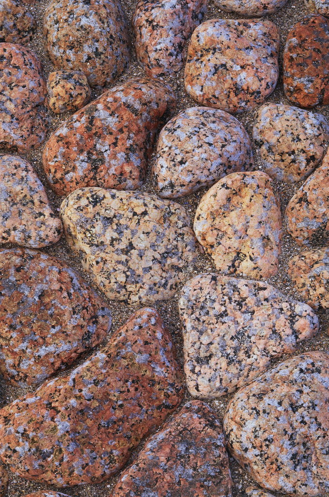 Detail of Granite Rocks on Shoreline by Corbis