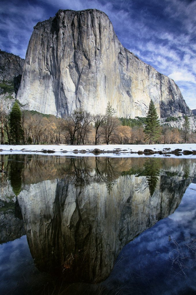 Detail of El Capitan and Merced River by Corbis