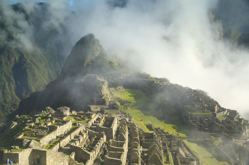 Detail of Machu Picchu in Morning Fog by Anonymous