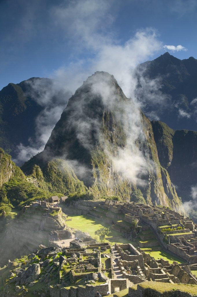 Detail of Machu Picchu in Morning Fog by Anonymous